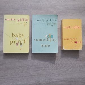 Emily Giffin Book Set - Yellow, Blue, Orange
